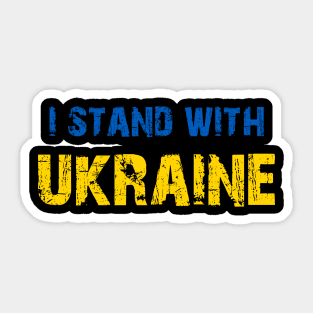 I Stand with Ukraine Sticker